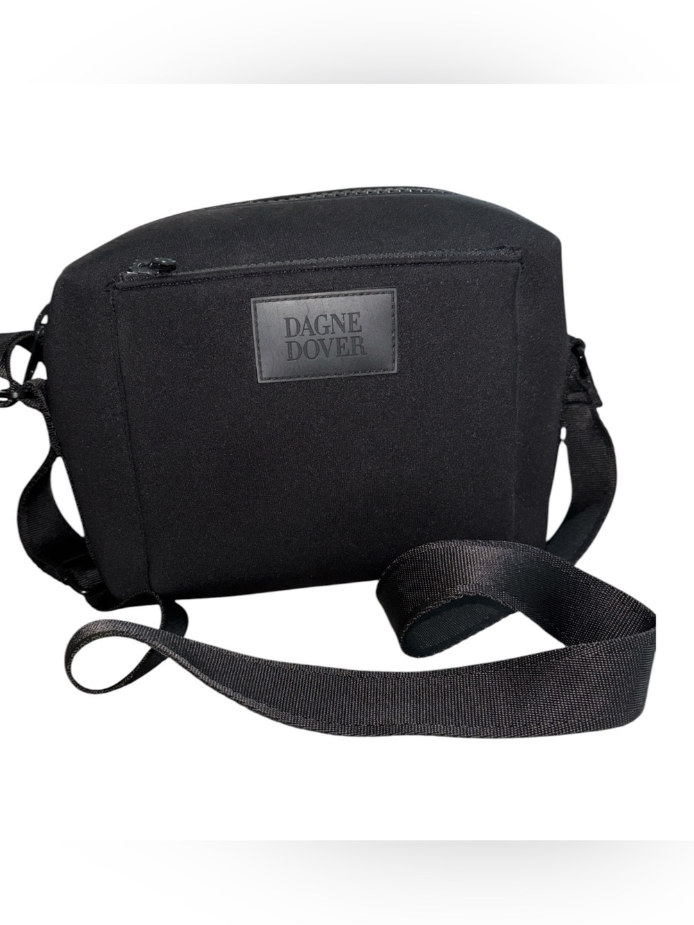 Dagne Dover Black Compact Messenger Crossbody